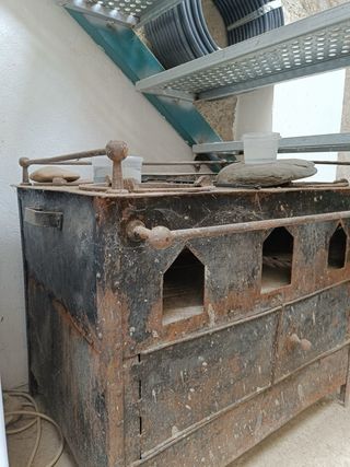 Cocina antigua de leña 
