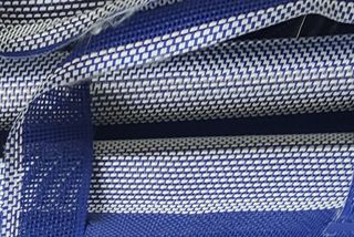 Tumbona Plegable Azul y Blanca