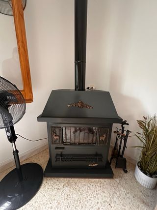 Estufa leña SPGT gris