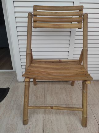 Silla plegable SKLUM de bambú