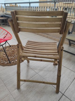 Silla plegable SKLUM de bambú