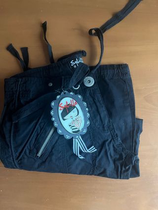 Pantalones pirata Sybilla negros