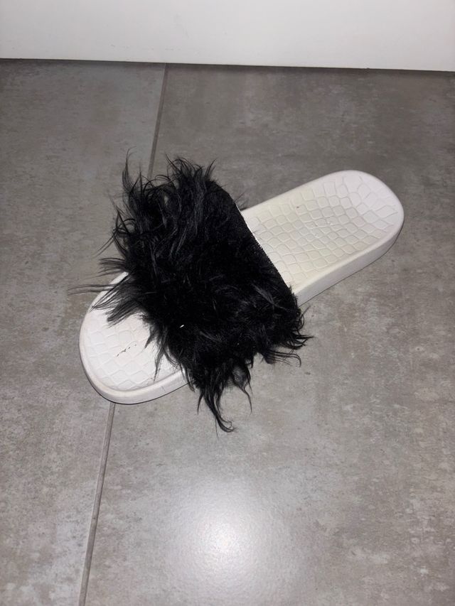 Sandalias de pelo 