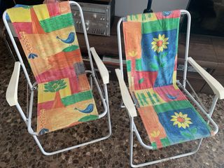 2 Sillas Plegables Playa