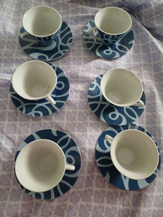 Juego de 6 Tazas de Té
