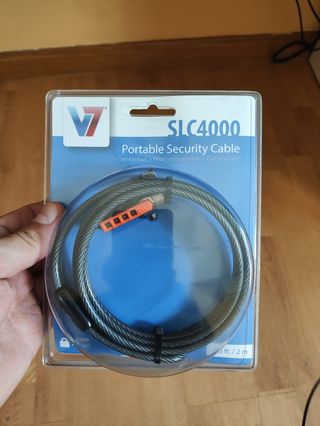 Cable seguridad V7 con candado