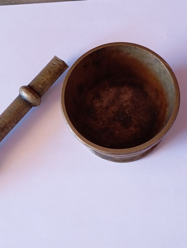 Antiguo Almirez bronzo