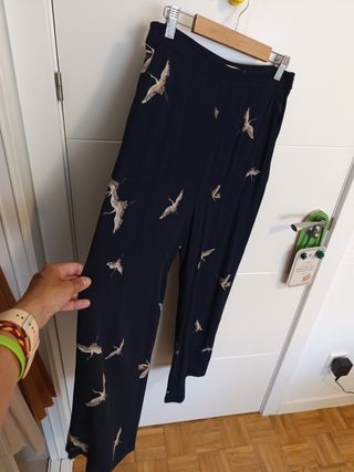 Pantalones anchos Mango - Talla M