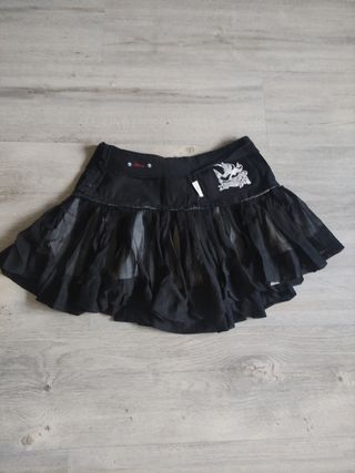 Minifalda a rayas blanco-negro