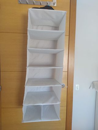 Organizador zapatero tela blanco