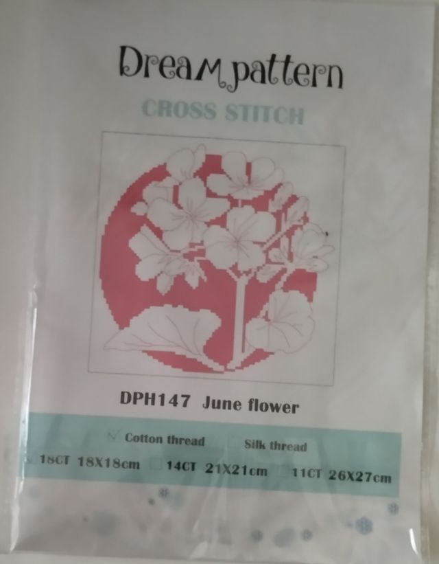 Kit punto de cruz: Flor de Junio