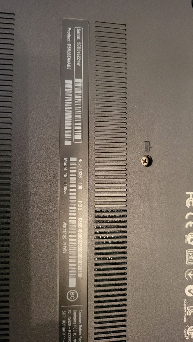 Portátil HP 15" Negro