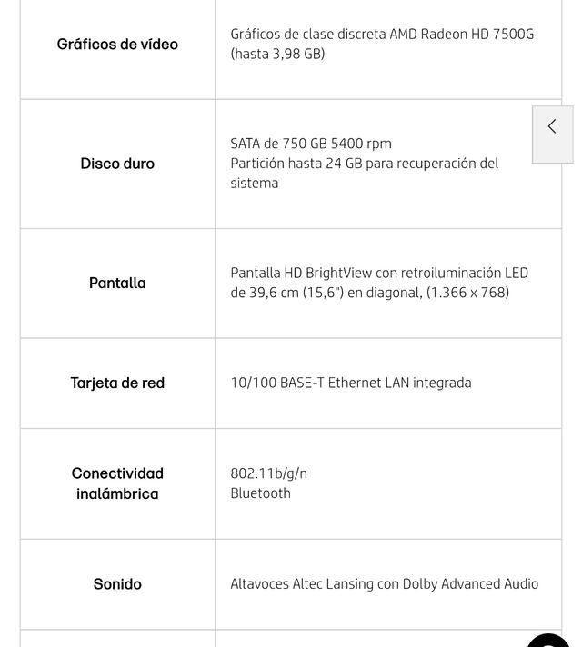 Portátil HP 15" Negro