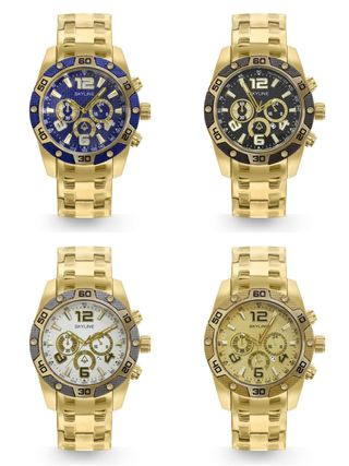 Relojes Skyline: 4 dorados