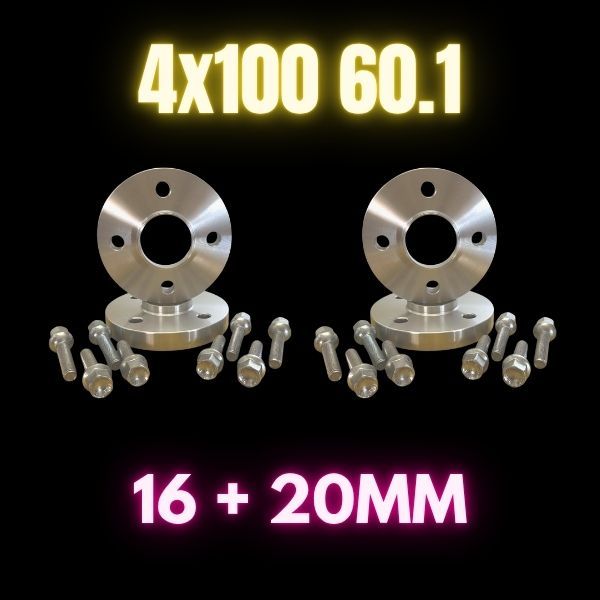 Separadores de rueda 4x100 60.1 16+20mm