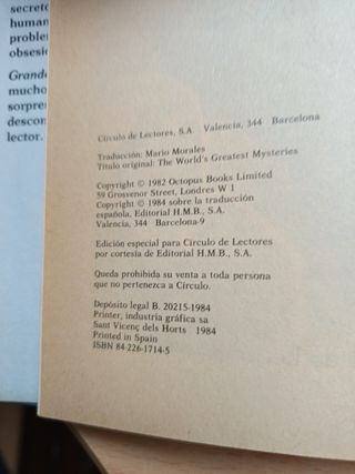 Libros Grandes Enigmas