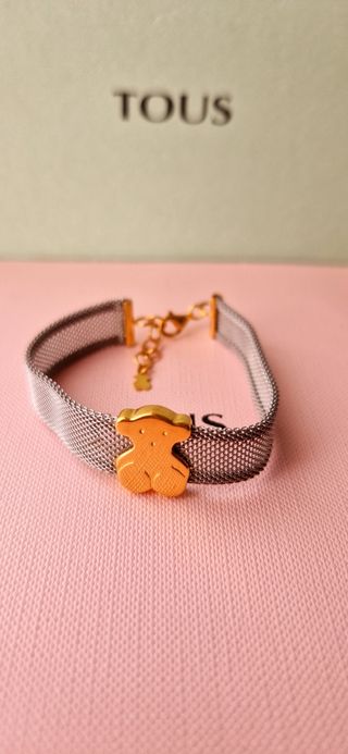 Pulsera Tous de acero y oro de 18klts. 