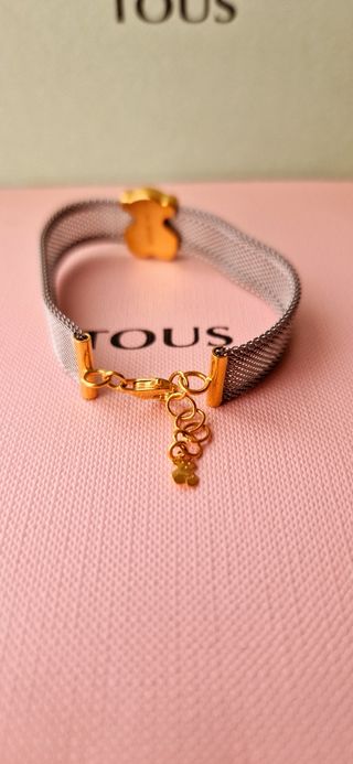 Pulsera Tous de acero y oro de 18klts. 