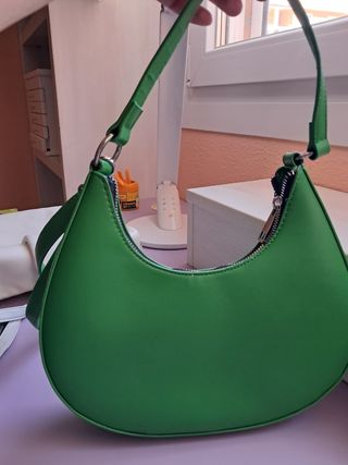 Bolso bandolera verde vintage