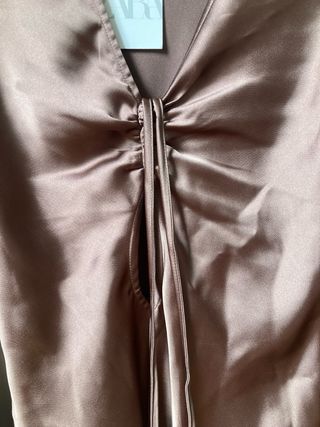 Blusa Zara marrón XS - NUEVA
