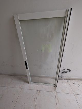 Ventana aluminio con contraventana.