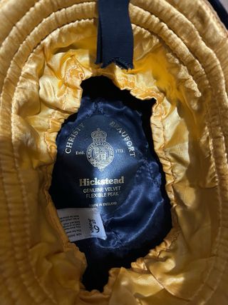 Cappello equitazione velluto nero