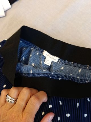 Pantalón Culotte lunares azul