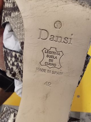Sandalias D'angelo piel serpiente