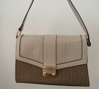 Bolso Guess beige y marrón