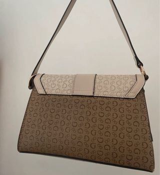 Bolso Guess beige y marrón