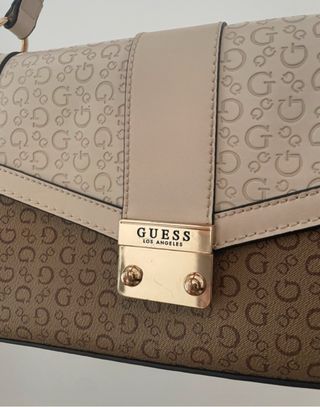 Bolso Guess beige y marrón