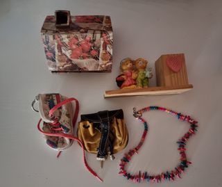 Joyero, monedero, Collar 