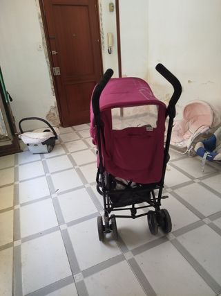 Cochecito bebé rosa