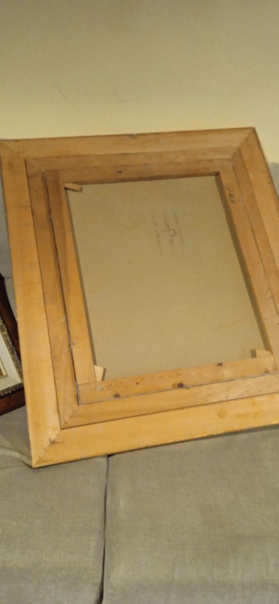 Antigua pintura al óleo