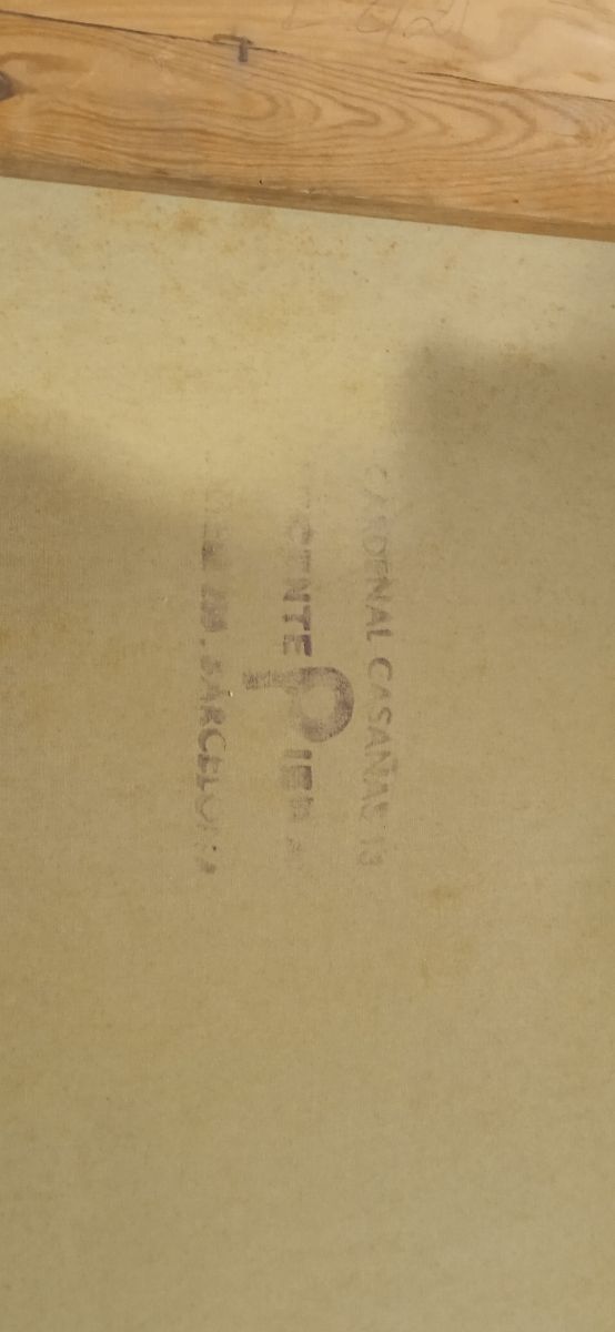 Antigua pintura al óleo