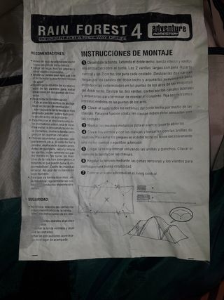 Tienda campaña2/4 pers.