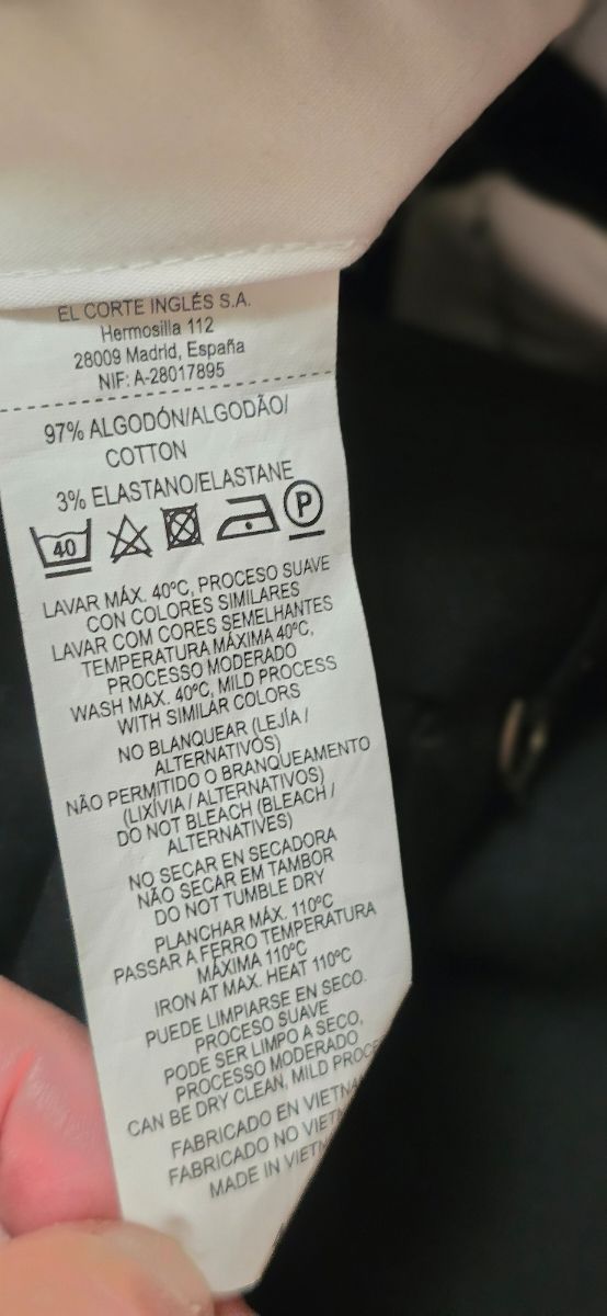 Pantalón negro Tintoretto -talla 40