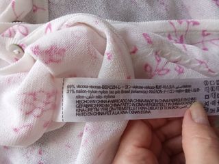 Top Zara flores rosa blanco