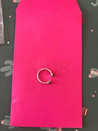 Anillo Tous Plata Negro