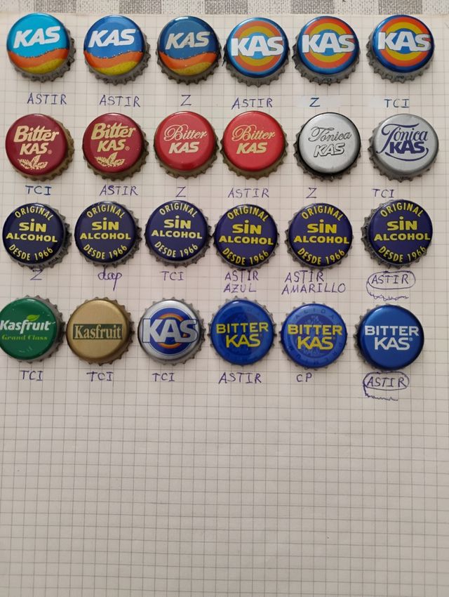 24 Chapas Kas: colección vintage