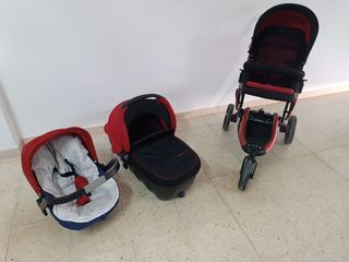 Carrito bebé Jane Trider rojo