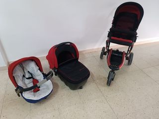 Carrito bebé Jane Trider rojo