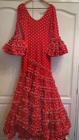 Traje Flamenca Rojo - Lunares