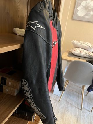 Chaqueta moto piel Alpinestars , se quita forro 