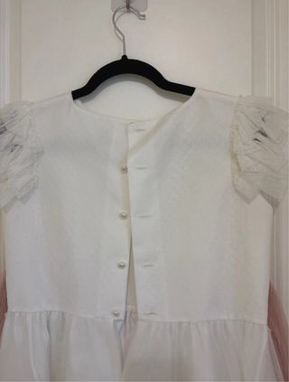 Vestido comunión Coconut niña 130 blanco-rosa