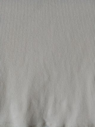 Top Zara canalé crema