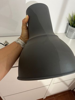 Lámpara colgante negra metal