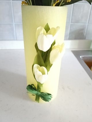 Vaso portafiori in cera profumata