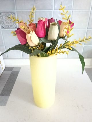 Vaso portafiori in cera profumata