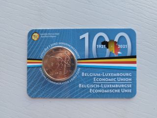 Moneda 2€ Coín card Bélgica 2021